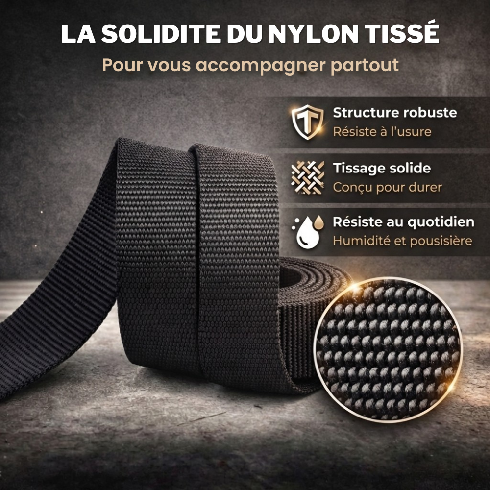 Veltrix - La ceinture en nylon ultra-résistante qui vous accompagne partout